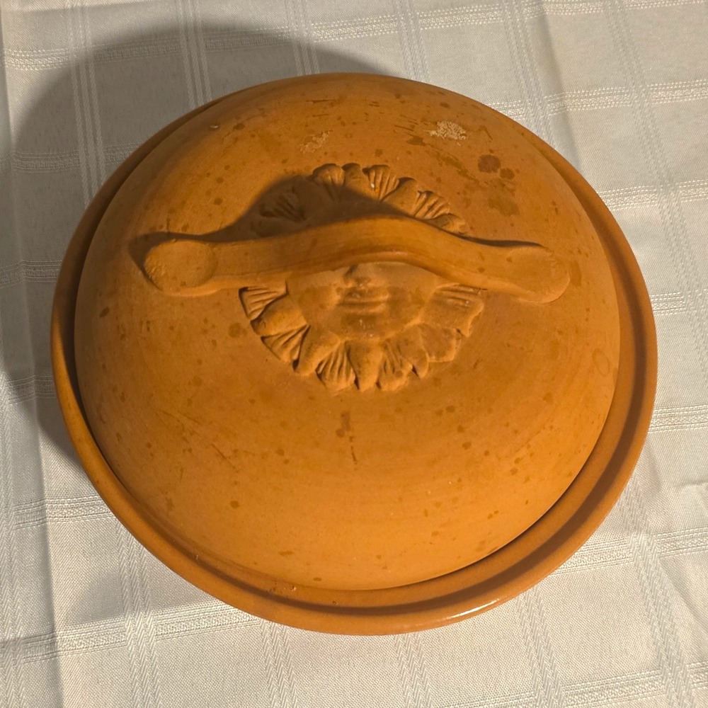 Vintage Italian Terracotta Tortilla Warmer